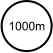 1000m