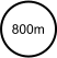 800m